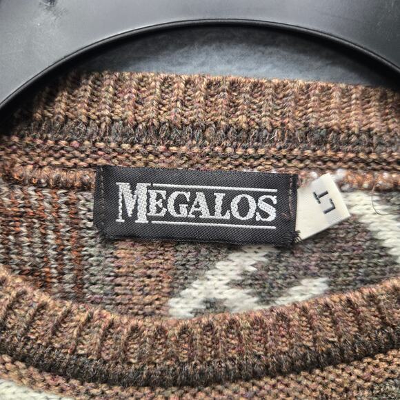 Vintage Megalos Coogie Inspired Sweater Size LT - Picture 3 of 4